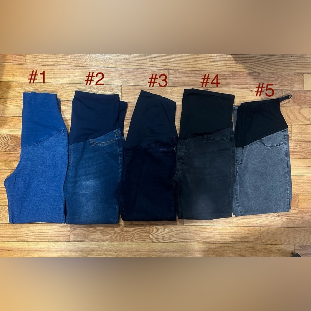 Maternity pants bundle (#5 pairs of pants!)
